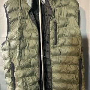 Men's Green Puffer Vest